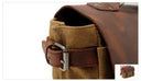 Vintage Waxed Canvas Leather Briefcase