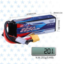 SIGP 3S Lipo Battery for 11.1V 2250mAh 2Pack Deal