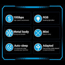 UnionSine M.2 SSD Enclosure Superior Performance NVMe Box