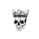 Halloween Skull Charm Bead Sterling
