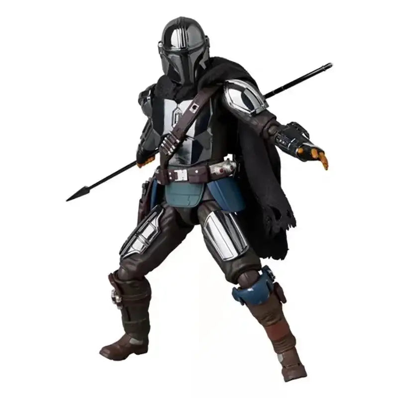 In Stock Star Wars Mandalorian 2.0 Electroplated Din Djarin Boxed Articulated Action Figure Collectible Model Toy For Collectors