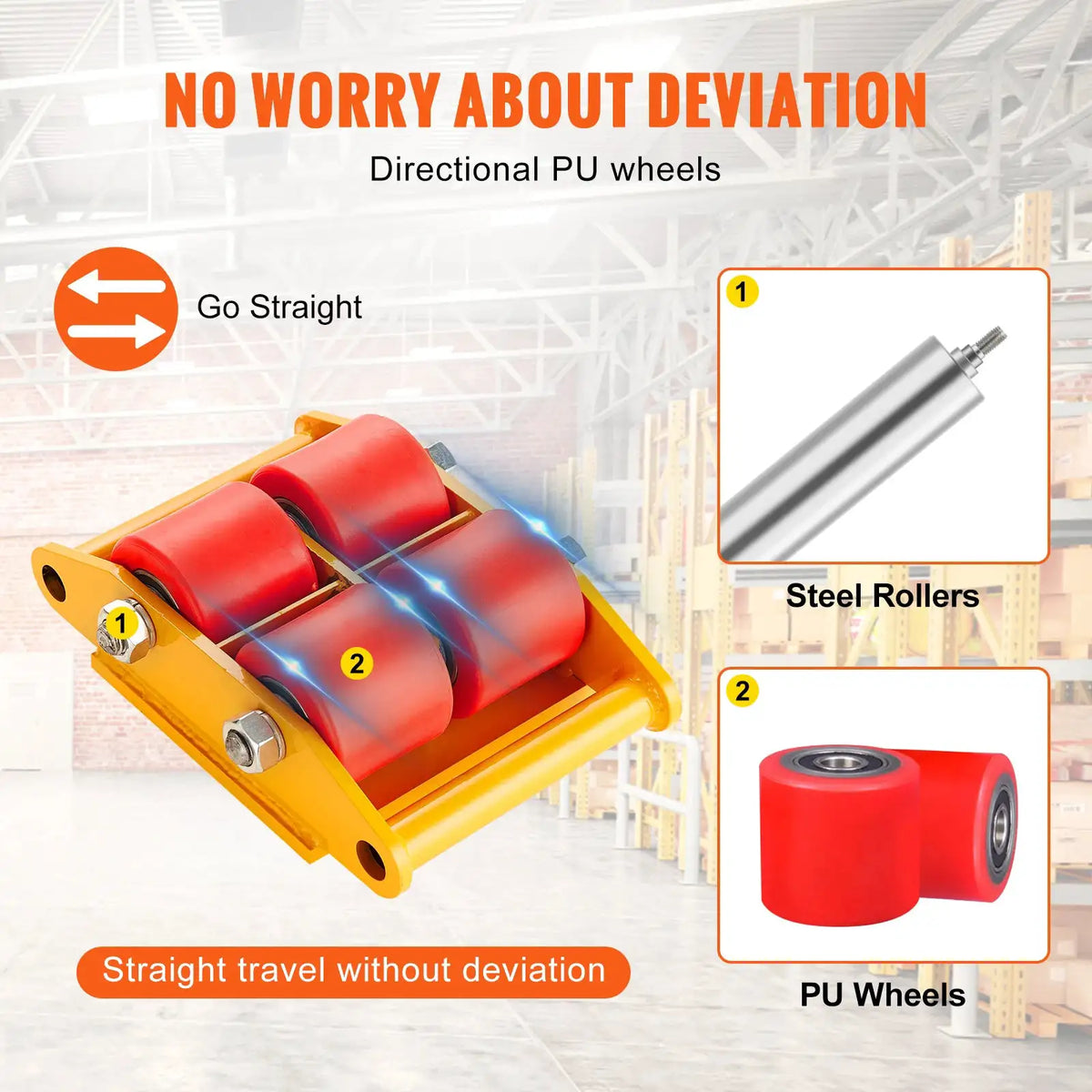 Heavy Duty Industrial Roller Dolly — product view 4