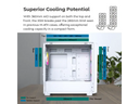 Montech White ATX Gaming PC Case