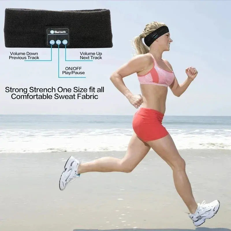 Wireless Bluetooth 5.0 Earphone Warm Sleeping Headband