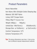 Warm Light Sleeping Bag for Camping
