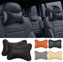 Car Neck Pillow PU Leather Headrest Both Sides 1 Pack