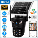 Solar Outdoor Security Camera With 6MP Dual Lens PTZ