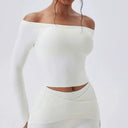 Yoga Shirts Cloud Hide Sexy Long Sleeve Top