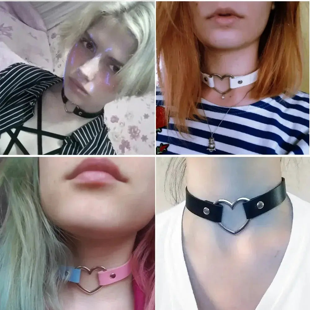Vintage Gothic Heart Choker Necklace Jewelry Sexy Trendy