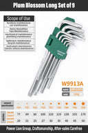 WYNNS Allen Wrench Set Hex Key 9pcs Tool for Repairs