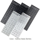 Matte Hebrew Keyboard Stickers Multilingual Typing Upgrade Kit