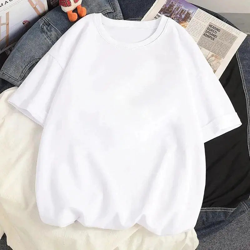 Harajuku Anime Streetwear Tee Trendy Couple Print Women