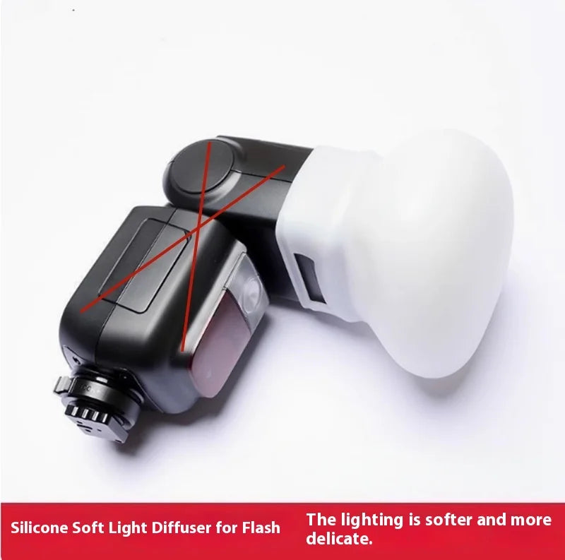 Silicone Soft Camera Flash Diffuser