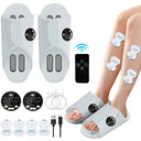 Smart Foot Massager EMS TENS Pulse Device for Athlete Recovery Daily Stress Relief Care Machine Home Spa Use Lightweight