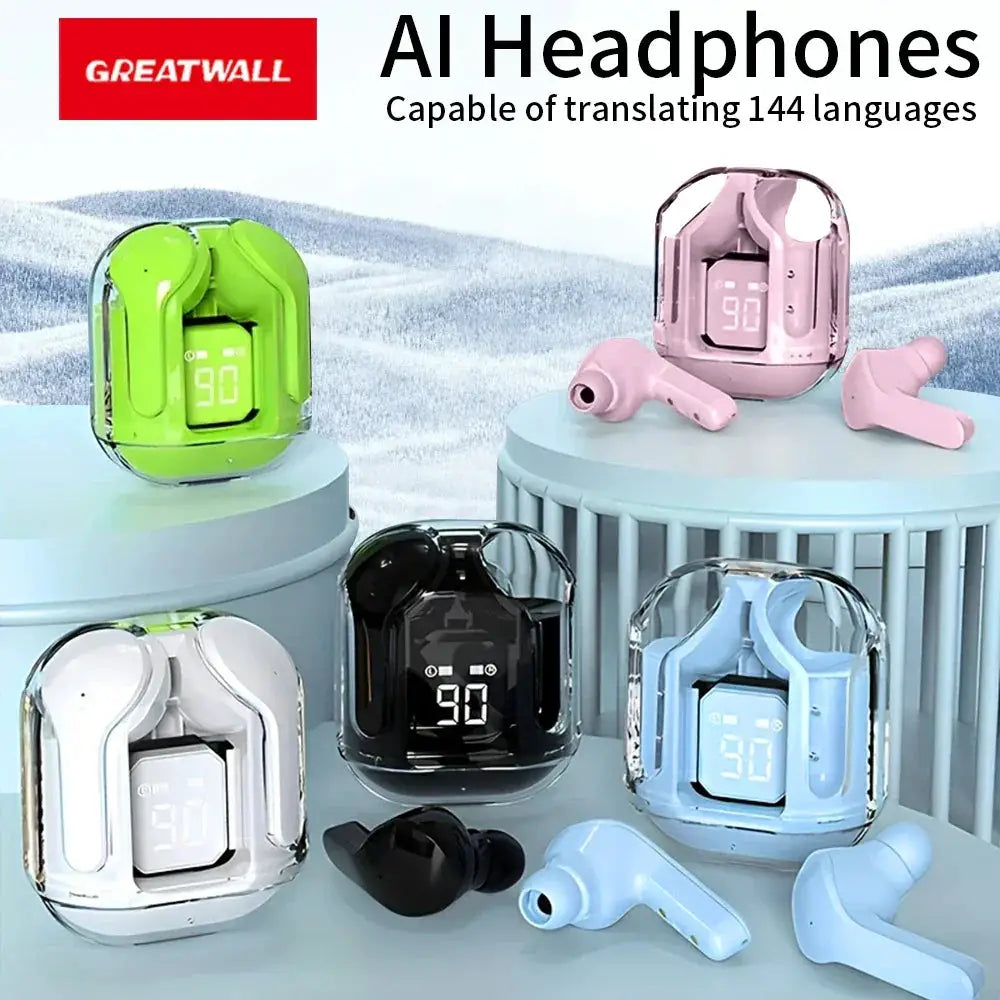 GREATWALL AI Translator Earbuds Wireless 144 Languages