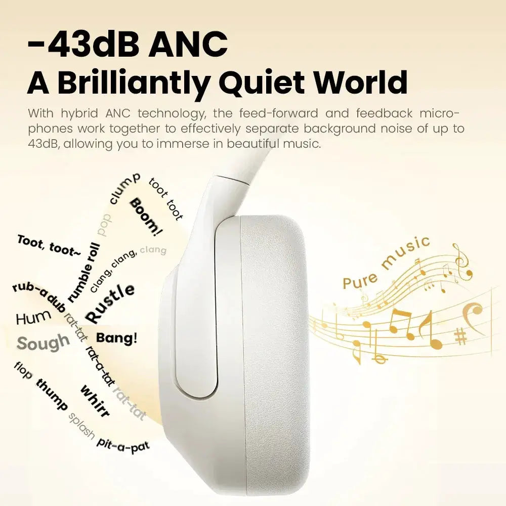 Haylou S30 Wireless Bluetooth 5.4 Headphones 80H Playtime