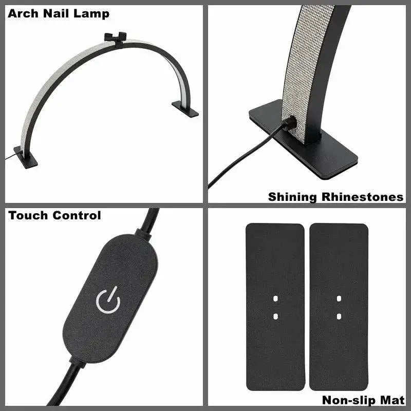 Moon Lamp Half Moon LED Nail Art Lamp 50W Adjustable