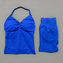 Women Seamless Yoga Set With Tummy Control Shorts