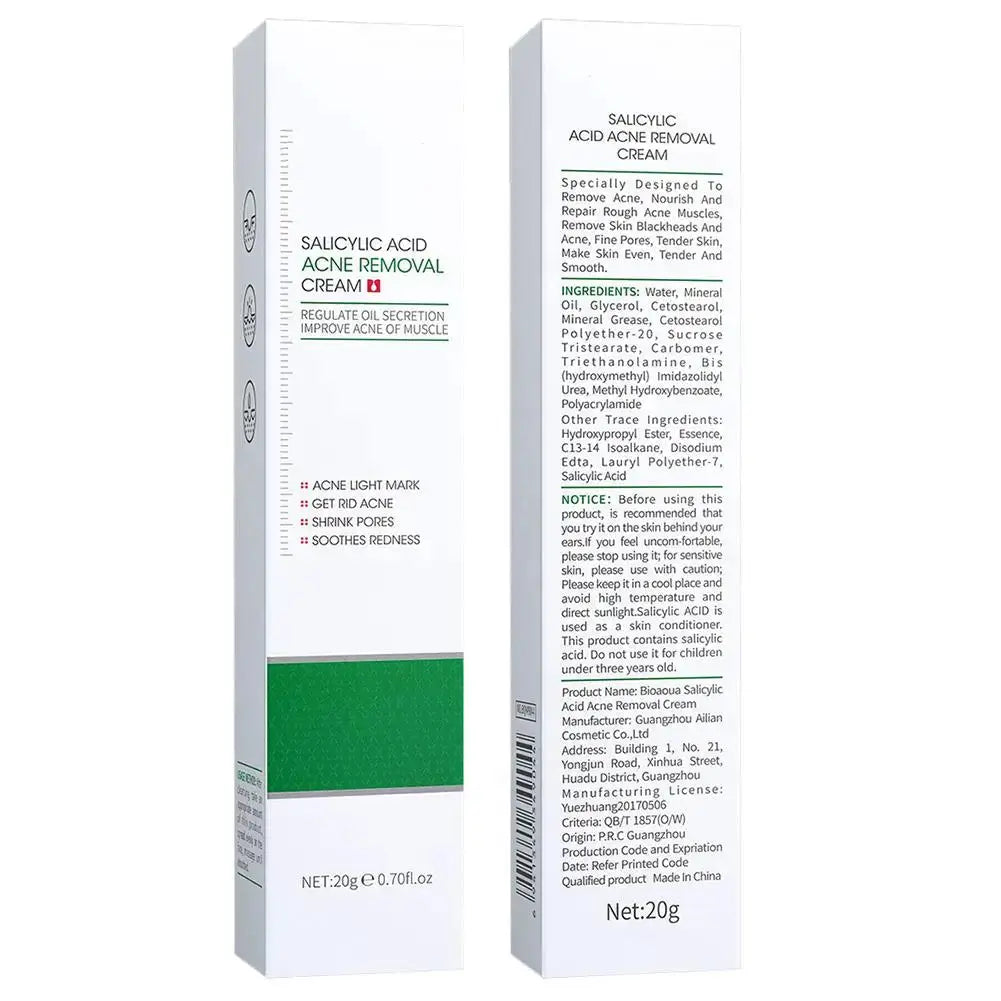 Salicylic Acid Shrink Pore Cream Elimination Large Pores Remove Blackehead Face Smooth Repairing Skin Care Product