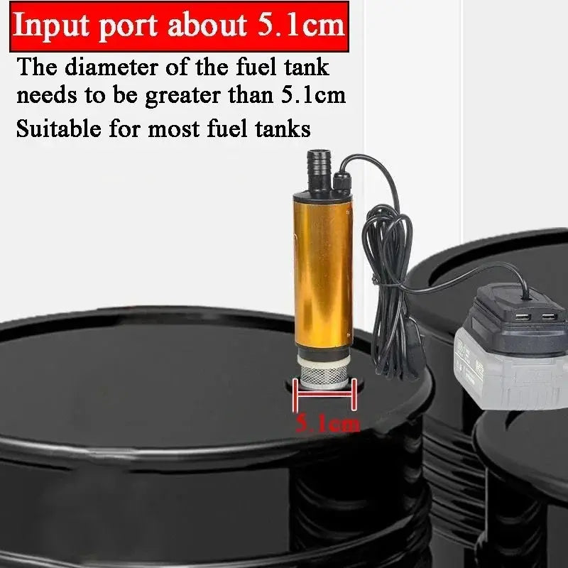 Cordless 18V Portable Water And Oil Suction Pump Tool