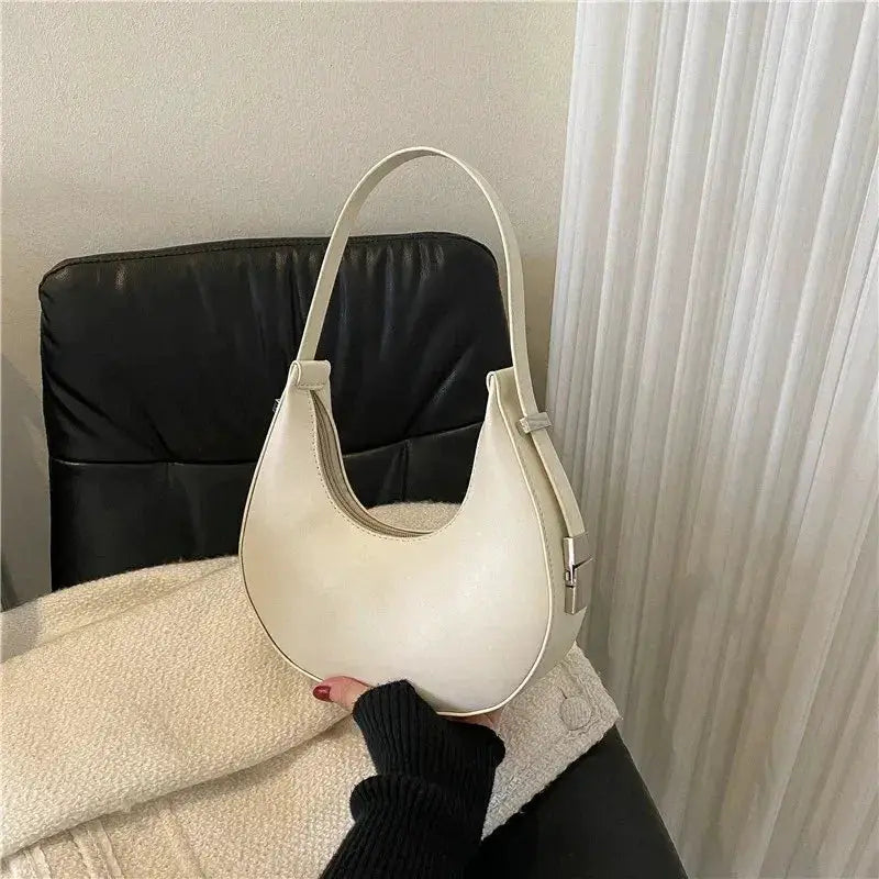 Underarm Tote Bags For Women Luxury Half Moon Hobo Bag
