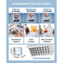 SucceBuy Commercial Ice Maker Machine Stainless Steel Ice Maker