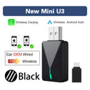 Mini U3 Mazda Wireless CarPlay Box Plug and Play Android Auto OTA Upgrades
