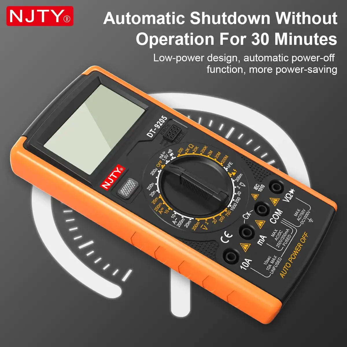 Digital Multimeter Manual Professional Multimetro AC/DC Voltage Current Frequency Tester Live Wire Ohm Ammeter Electric Tools