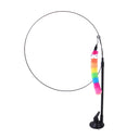 Interactive Feather Cat Wand Toy with Suction Cup Base