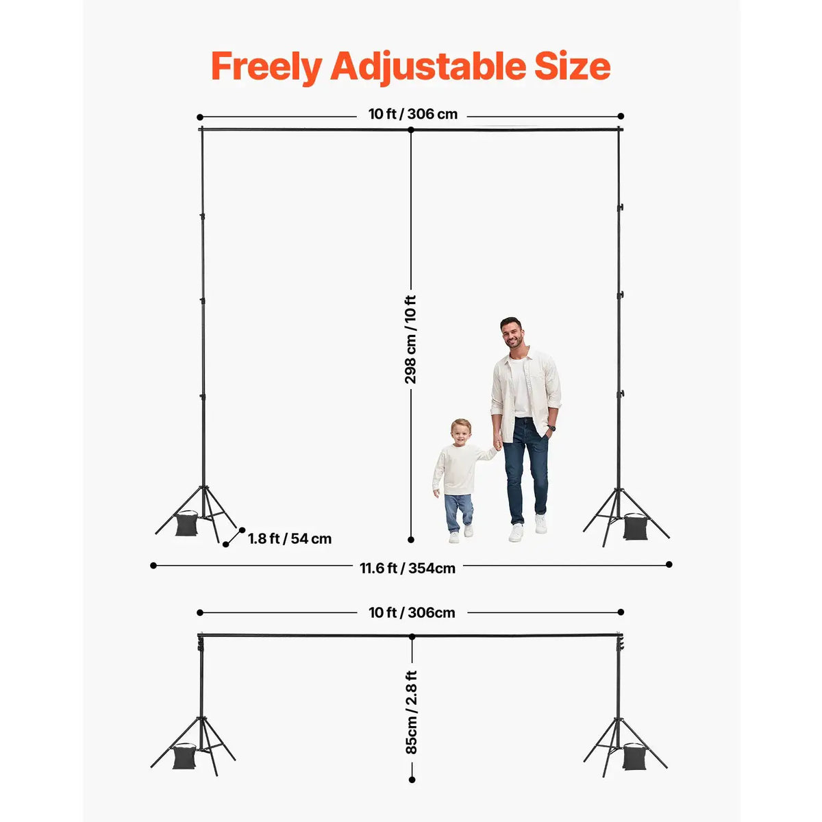 Heavy Duty Metal Backdrop Stand — product image 6