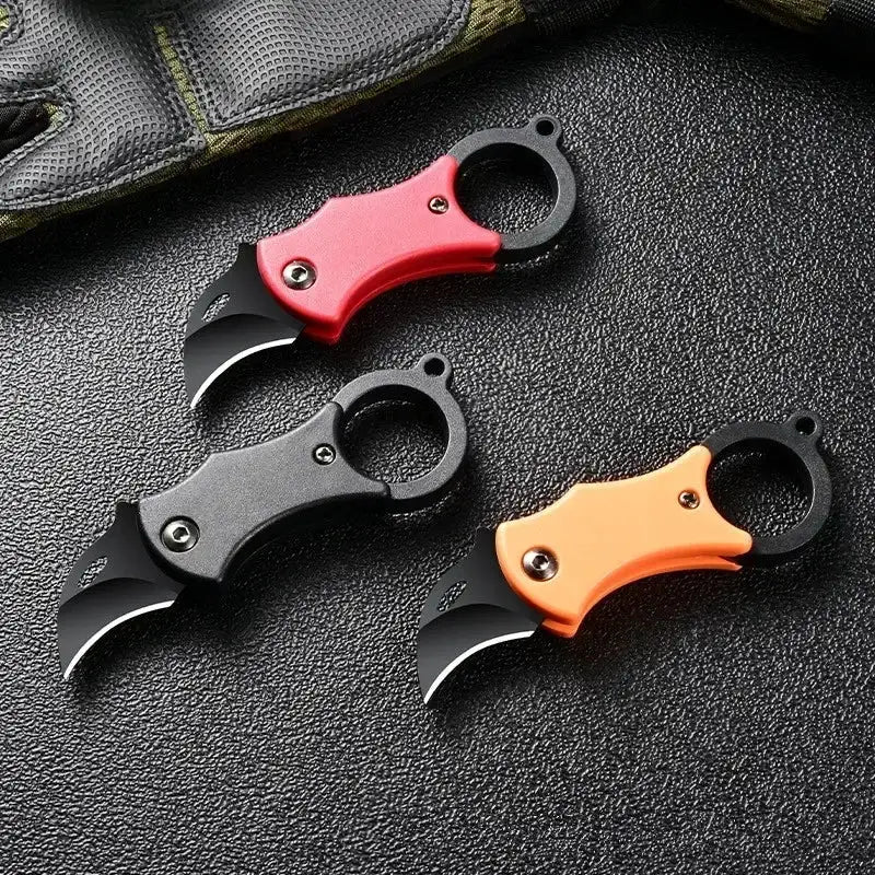 NEW Mini Keychain Pocket Knife Stainless Steel Camping Small Mini Portable Knife Peeler Fixed Blade Multi EDC Tool with Chain