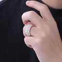 Sterling Silver Gold Plated Moissanite