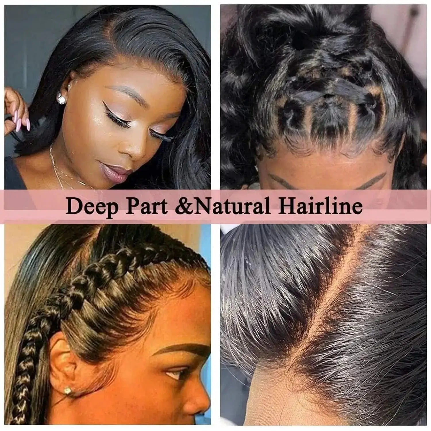 30-32 Brazilian Bone Straight Lace Front Wigs Natural Look