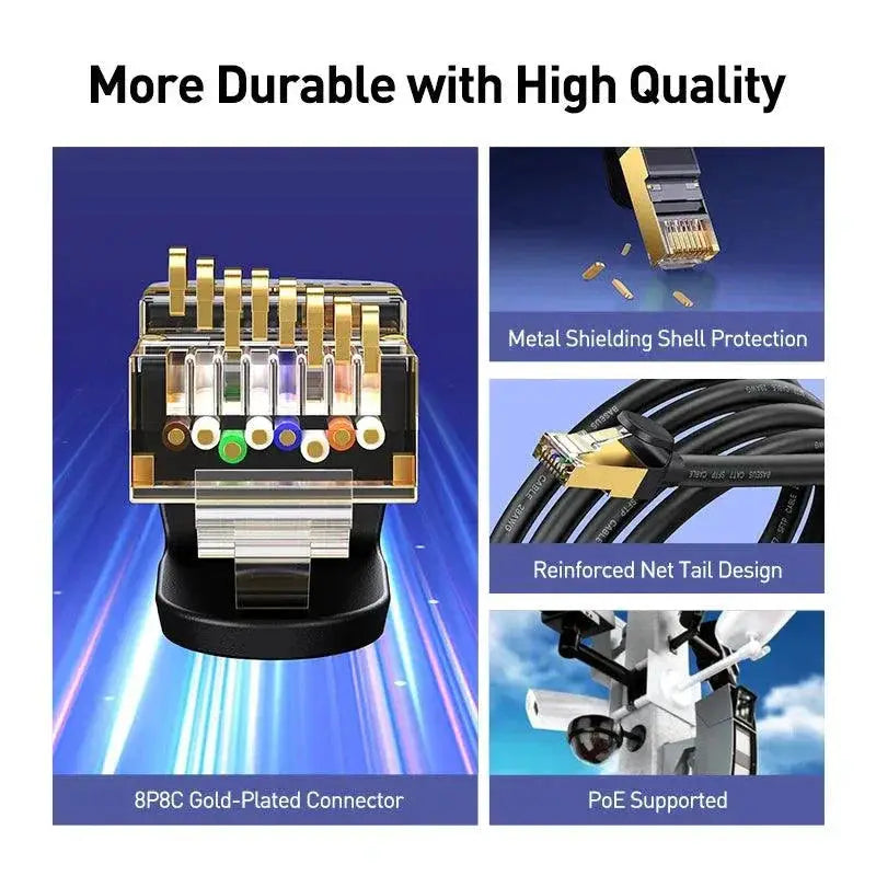 Baseus Cat7 Ethernet Cable Ultra Fast 10Gbps Connection