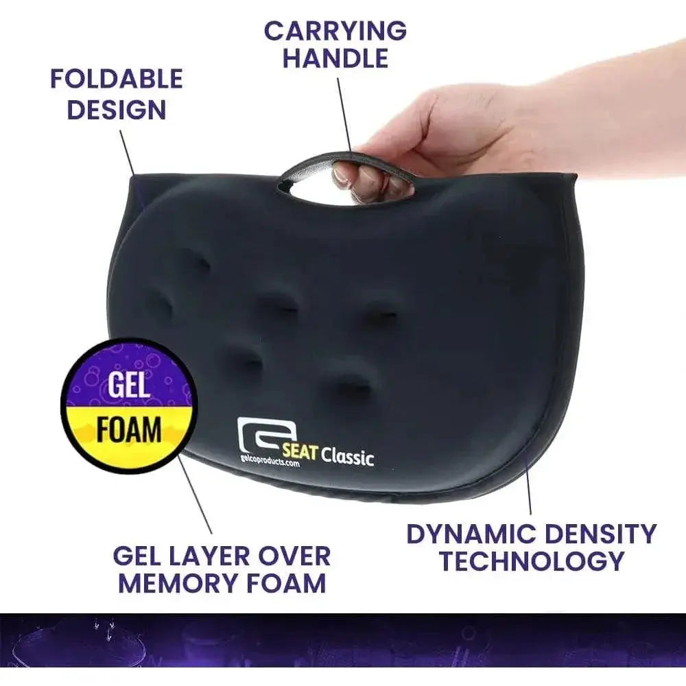 Premium Gel Foam Seat Cushion For Car Office Airplane Travel