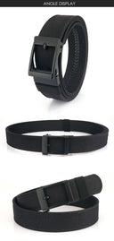 Tactical Belt for Men Metal Automatic Buckle