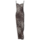 Backless Leopard Maxi Dress for Prom