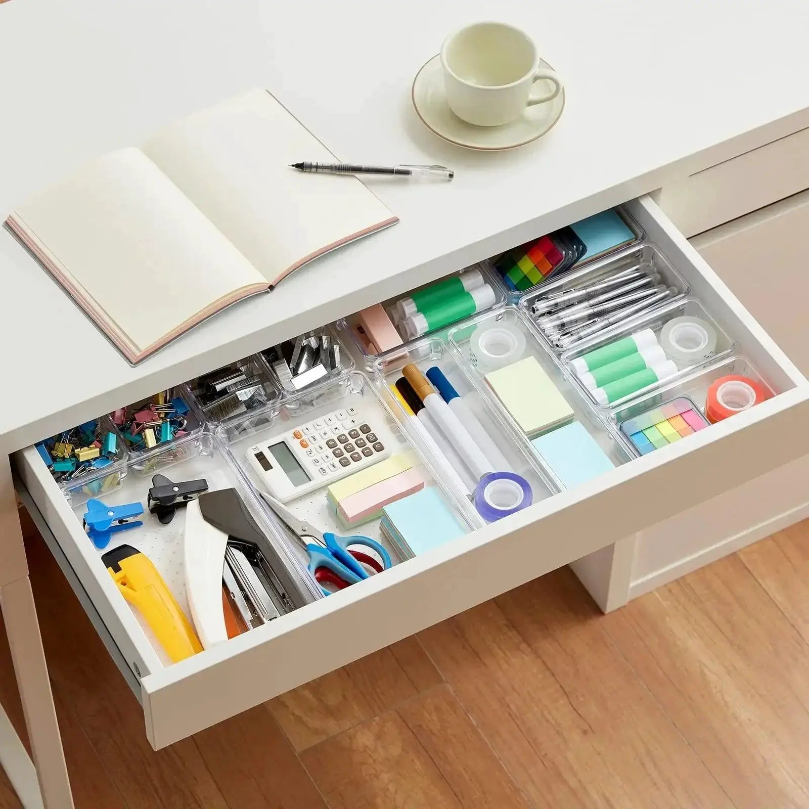 Clear Plastic Home Organizer Set For Versatile Storage