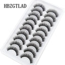 Glamorous Handmade 3D Mink Crisscross Eyelashes 10 Pairs