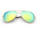 Unisex Gradient Mirror Pilot Sunglasses with UV400 Protection