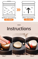 Vacuum Sealed Jar - Airtight Coffee Tea Storage