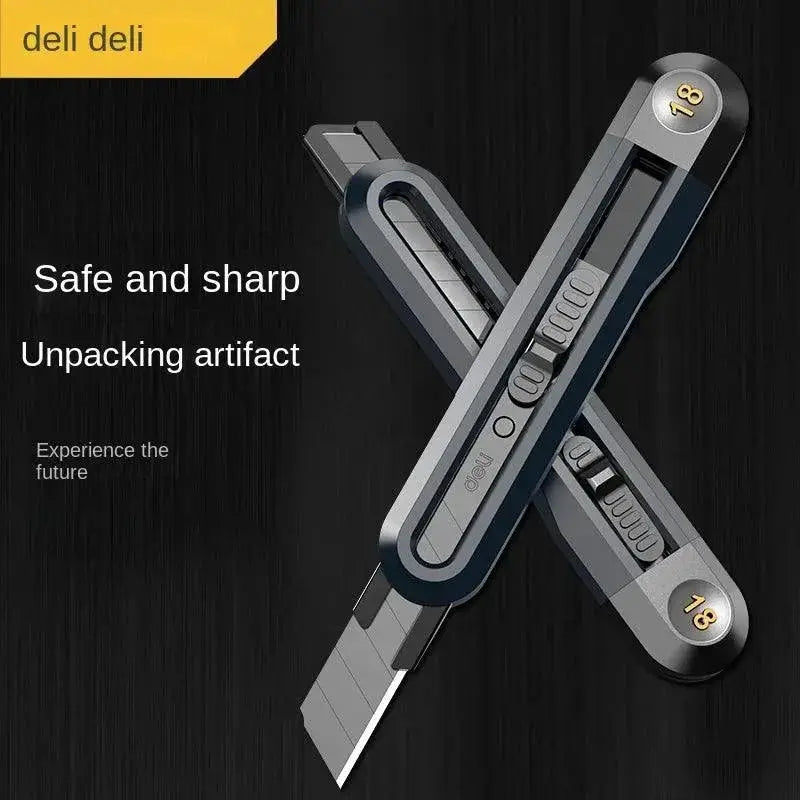 Deli Snap Off Utility Knife With High Carbon Steel Blades