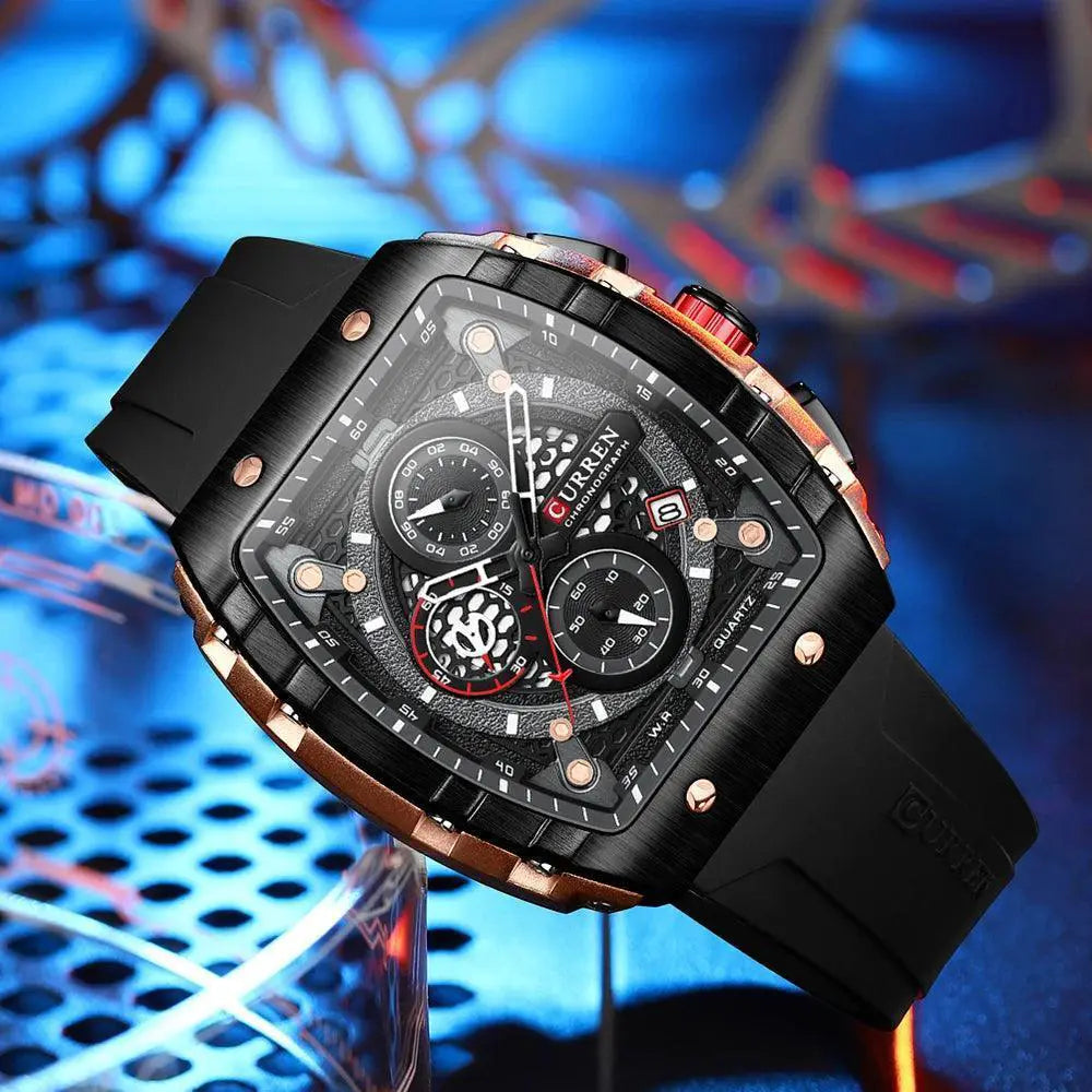 Waterproof Chronograph Watch For Men With Luminous Hands