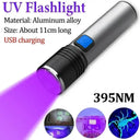 Zoomable UV Flashlight - Rechargeable Pet Detector