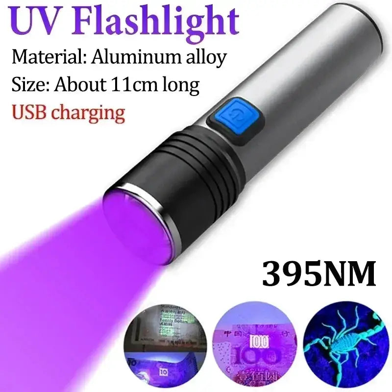 Zoomable UV Flashlight - Rechargeable Pet Detector — product view 8