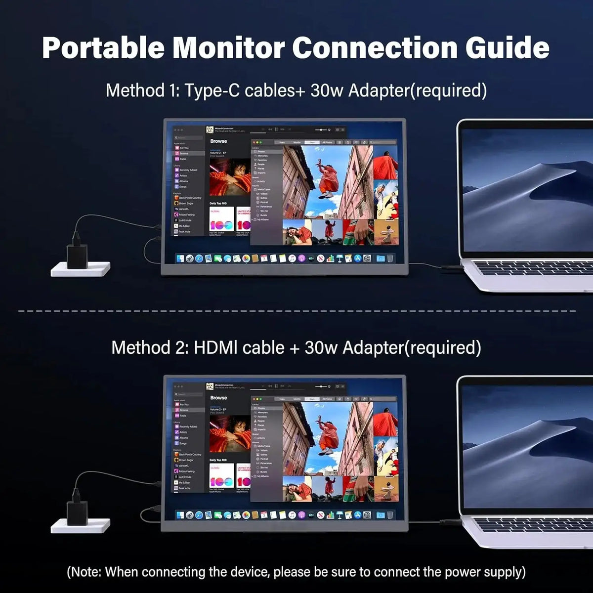 UPERFECT Touch Portable Monitor 15.7'4K UHD 3840x2160 350Nits HDR Travel Display Second Screen For Laptop Mac PC Xbox PS5 Switch