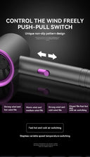 Hair Dryer: Women Quick-Drying Low-Noise Electric Hairbrush