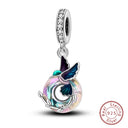 Sterling Silver Moon Mermaid Turtle