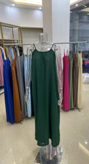 Women Strapless Backless Maxi Dress Sleepwear Loungewear Casual Loose Fit Summer