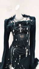 Statement Beaded Dress for Streetwear